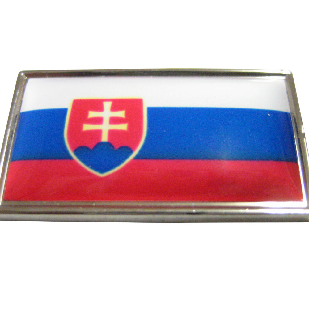 Thin Bordered Slovakia Flag Magnet - image 1